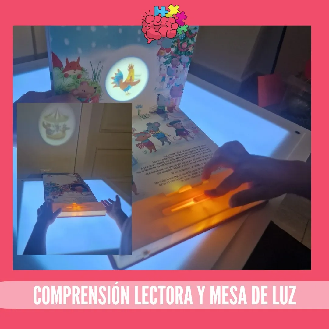 Comprensión lectora en mesa de luz